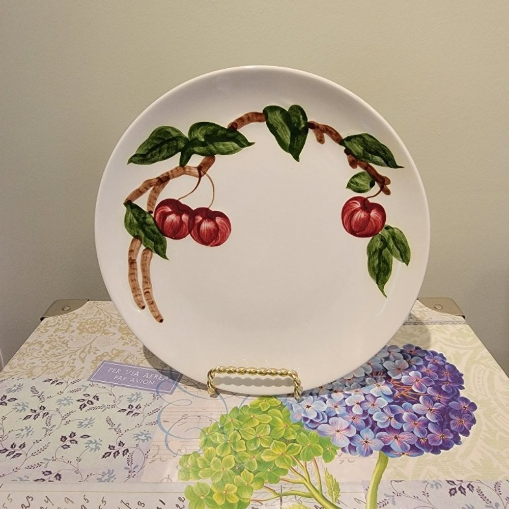Vintage Orchard Ware Cherry Pattern Small Plate California Ceramics